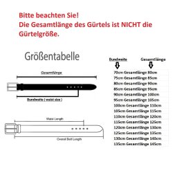 Casual Ledergürtel, 4 cm, 100 % Rindsleder - Rosenholz