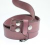 Casual leather belts, 4 cm, 100 % Cow leather - Rosewood