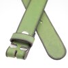 leather belts, 4 cm, 100 % Cow leather - Green