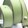 leather belts, 4 cm, 100 % Cow leather - Green