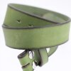 leather belts, 4 cm, 100 % Cow leather - Green