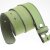 leather belts, 4 cm, 100 % Cow leather - Green