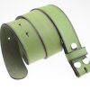 leather belts, 4 cm, 100 % Cow leather - Green