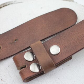 Ledergrtel, 4 cm, 100 % Rindsleder - Braun Klassik
