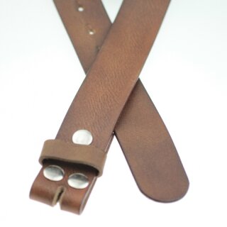 Ledergrtel, 4 cm, 100 % Rindsleder - Braun Klassik
