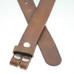 leather belts, 4 cm, 100 % Cow leather - Braun classic