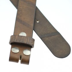 leather belts, 4 cm, 100 % Cow leather - Braun Diagonale...