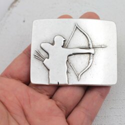 Belt Buckle archer male, 7,0x5,5 cm