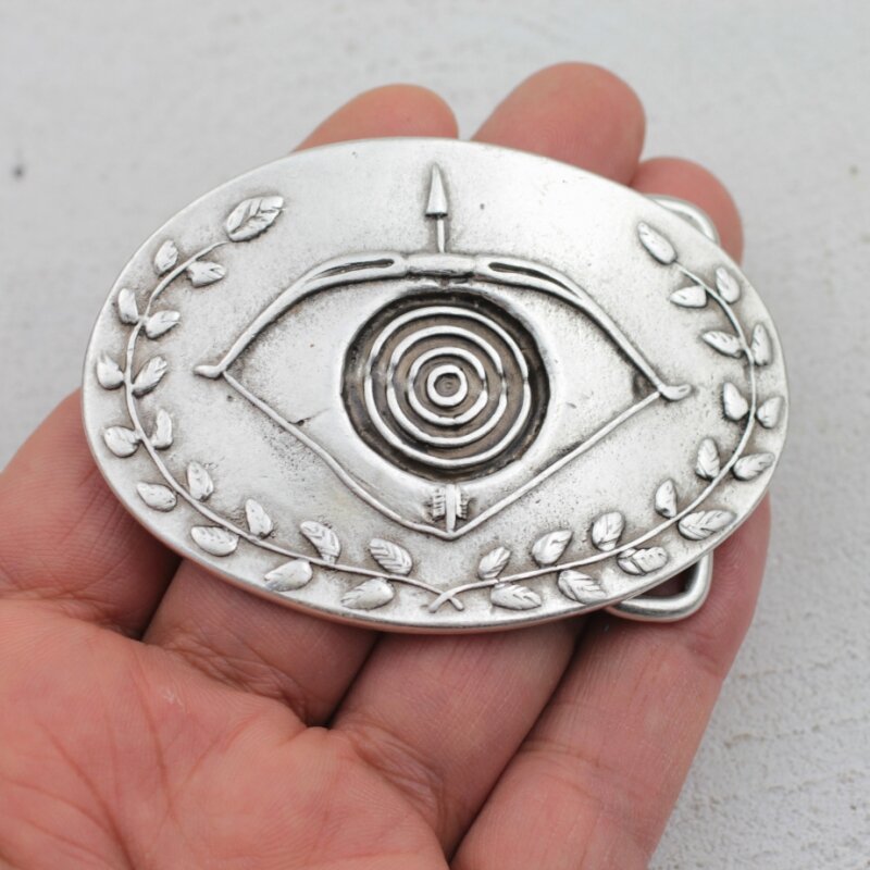 Belt Buckle archery emblem, arrow, bow, target, 7,8x5,5 cm, 20,91