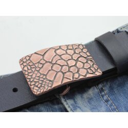 Croco Look Belt Buckle, 6,6x4,5 cm