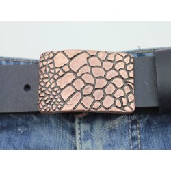 Croco Look Belt Buckle, 6,6x4,5 cm