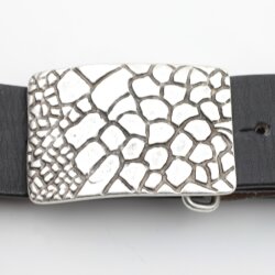 Croco Look Belt Buckle, 6,6x4,5 cm