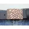 Croco Look Belt Buckle, 6,6x4,5 cm