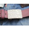 Croco Look Belt Buckle, 6,6x4,5 cm