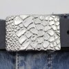 Croco Look Belt Buckle, 6,6x4,5 cm