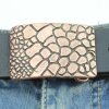 Croco Look Belt Buckle, 6,6x4,5 cm