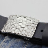 Croco Look Gürtelschnalle, 6,6x4,5 cm