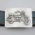 Belt Buckle Motorcycle, motorbike, 7,3x5,3 cm