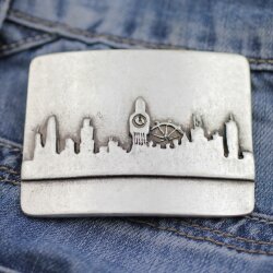 Belt Buckle London City silhouette, 7,0x5,2 cm