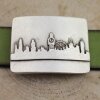 Belt Buckle London City silhouette, 7,0x5,2 cm