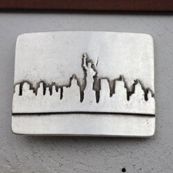 Belt Buckle New York City silhouette, 7,2x5,5 cm