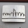 Belt Buckle New York City silhouette, 7,2x5,5 cm