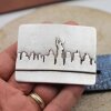 New York City Silhouette Gürtelschnalle, 7,2x5,5 cm