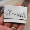 Hamburg City Silhouette Gürtelschnalle, 7,0x5,5 cm