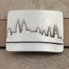 Belt Buckle Hamburg City silhouette, 7,0x5,5 cm