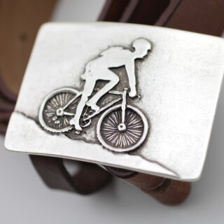 Radfahrer Gürtelschnalle, 7,4x5,3 cm