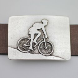 Radfahrer Gürtelschnalle, 7,4x5,3 cm