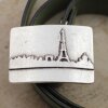 Paris City Silhouette Gürtelschnalle, 7,5x5,2 cm