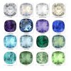 12 mm Cushion Square Swarovski Kristall 4470