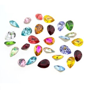 14x10 mm Pearshape Swarovski Kristall
