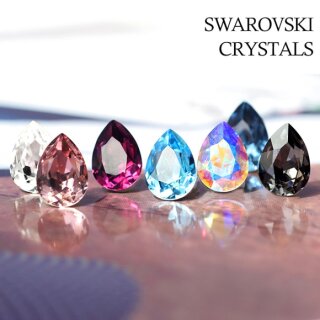 14x10 mm Pearshape Swarovski Kristall