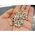 50 pcs. round metal Beads 6 mm