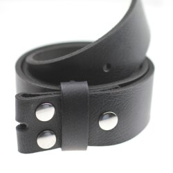 Casual press button leather belt 4 cm Cow leather Dark...