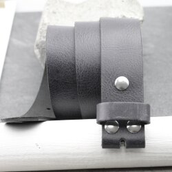 Wechselgürtel grau 4 cm Gürtel Echt Leder Jeansgürtel Herren Damen Ledergürtel