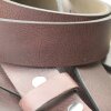 Casual snap belt 4 cm, 100 % Cow leather - Darkbrown