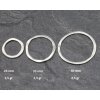 Antique Silver Circle Earrings- three circle