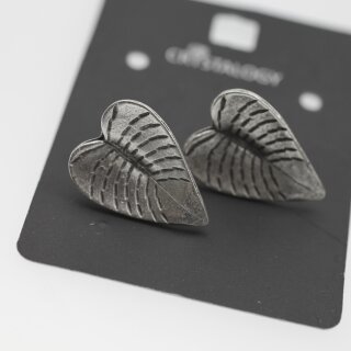 Bltter Ohrstecker, 2,4x1,7 cm