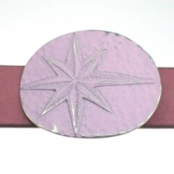 Comet Belt Buckle, lilac, 8,0x6,5 cm