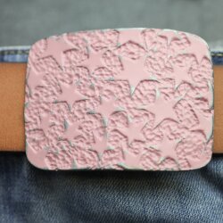 Himmel voller Sterne Gürtelschnalle, Pink Gürtelschnalle, 7,5x5,5 cm