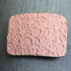 Himmel voller Sterne Gürtelschnalle, Pink Gürtelschnalle, 7,5x5,5 cm