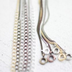 Curb Chain Necklace 1,4x0,4 mm 1 pcs.