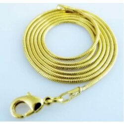 1 snake chain 45 cm, brass gold