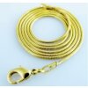 1 snake chain 45 cm, brass gold