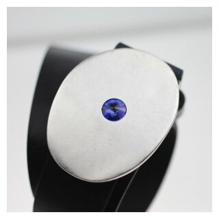 Grtelschnallen Fassung Oval fr Swarovski Steine