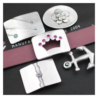Grtelschnallen Fassung Prinzessin fr Swarovski Steine