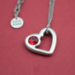 Heart necklace setting suitable for 1088, ss39 (8 mm)